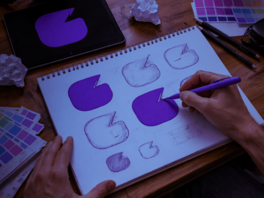 Designing Moshly's logo